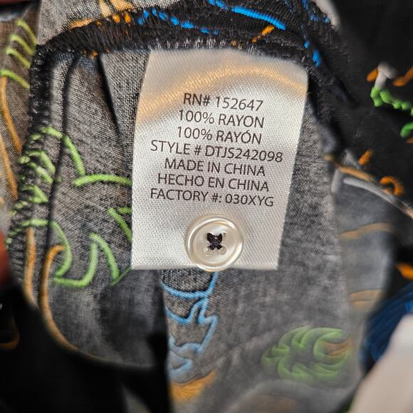 Miller Lite Neon Signs Hawaiian Beach Button Down Shirt Palm Trees Medium NWT - Picture 6 of 6